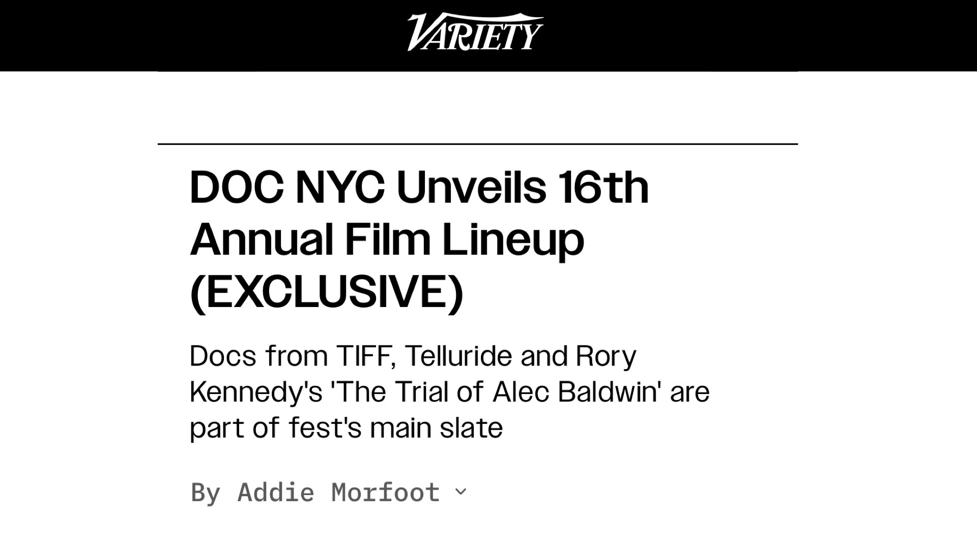 Variety: DOC NYC unveils 16th annual film lineup (thumbnail 1)